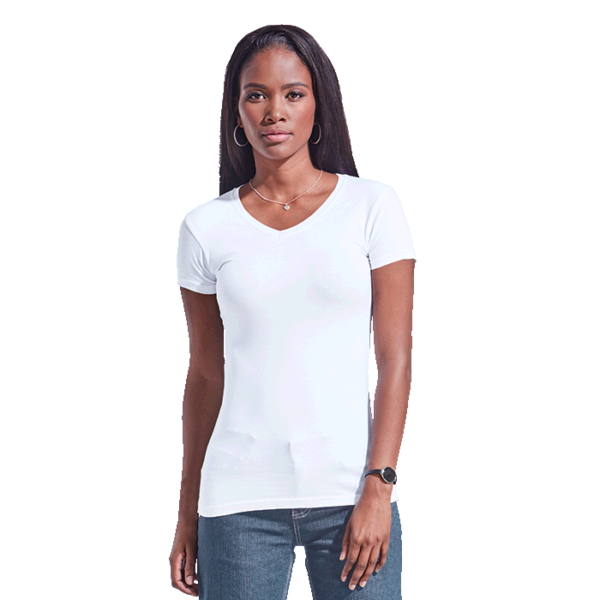 BARRON - Ladies 170g Slim Fit V-Neck T-Shirt